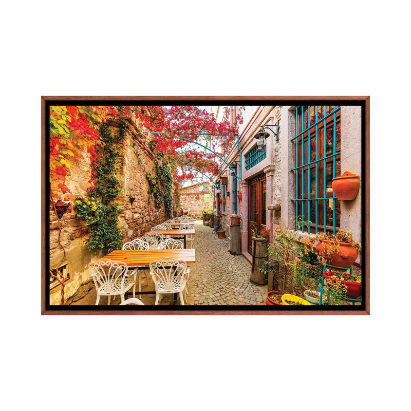 Ayvalik, Turkey II by Nejdet Duzen - Print on Canvas, 101.6 cm H x 66.04 cm W, Classic Brown Wood Framed