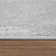 Rectangle Lisco Solid Machine Made Polypropylene Area Rug in Silver