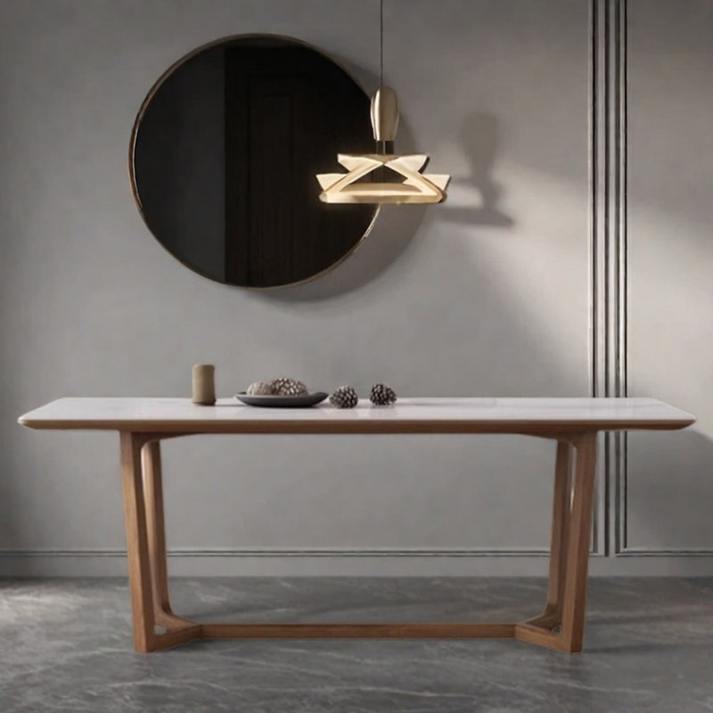 Superbe table de salle à manger minimaliste, H 29,5 po x L 55,1 po x l 31,4 po