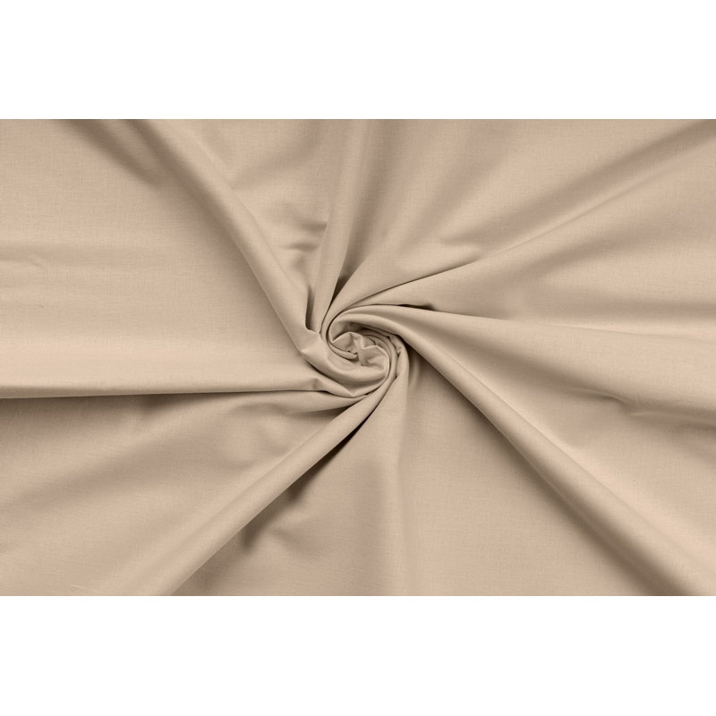 Luxury 100% Cotton Ranforce Double Quilt Cover Set, Beige | Duvet Cover 78.7 x 78.7 inches & 2 Pillowcases 23.6 x 23.6 inches | 155 Thread Count, Machine Washable, Button Closure | Soft & Comfortable Bedding Upgrade