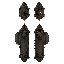 Nostalgic Warehouse Victorian Entry Set with Homestead Knob