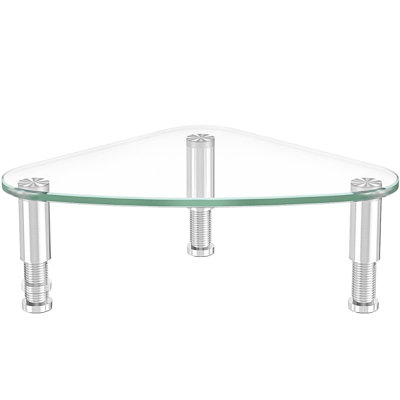Support de bureau universel en verre transparent
