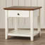 Table de bout avec rangement Barnette