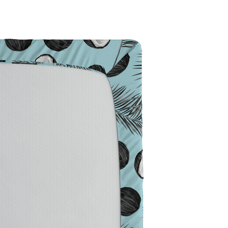 Microfiber Floral Fitted Sheet, Full Fitted Sheet