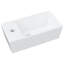 Latryce White Ceramic Rectangular Bathroom Sink