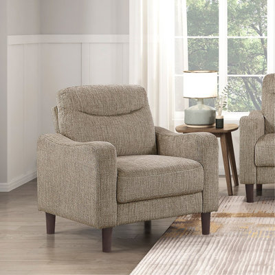 Ensemble de canapé contemporain 3 pièces brun canapé causeuse en chenille rembourrage en mousse confort bois massif meubles salon
