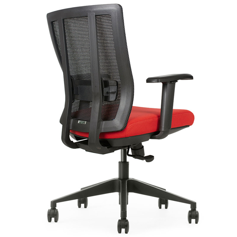 Chaise de travail ergonomique Scarlette, Rouge