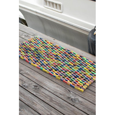 RECYCLED FLIP FLOP LARGE DOOR MAT