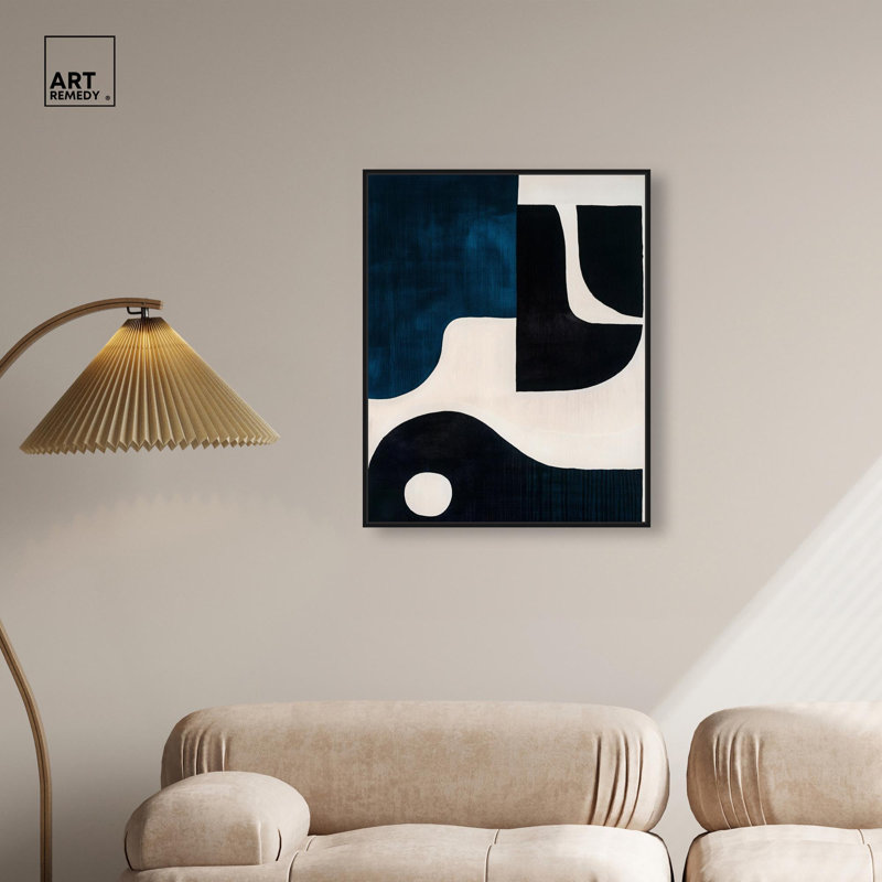 Décoration murale "Ghostly Gap I" par Art Remedy, cadre noir, 24 x 30, H 31 po x l 25 po, Cadre noir