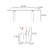Modern fashion simple rectangular dining table set-102483796