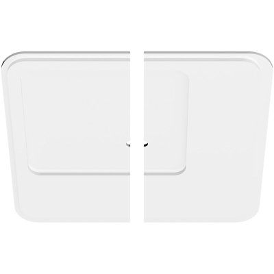 34"OD x 1"ID x 11 3/4"C x 1"P Lucan Architectural Grade PVC Contemporary Ceiling Medallion, Two Piece