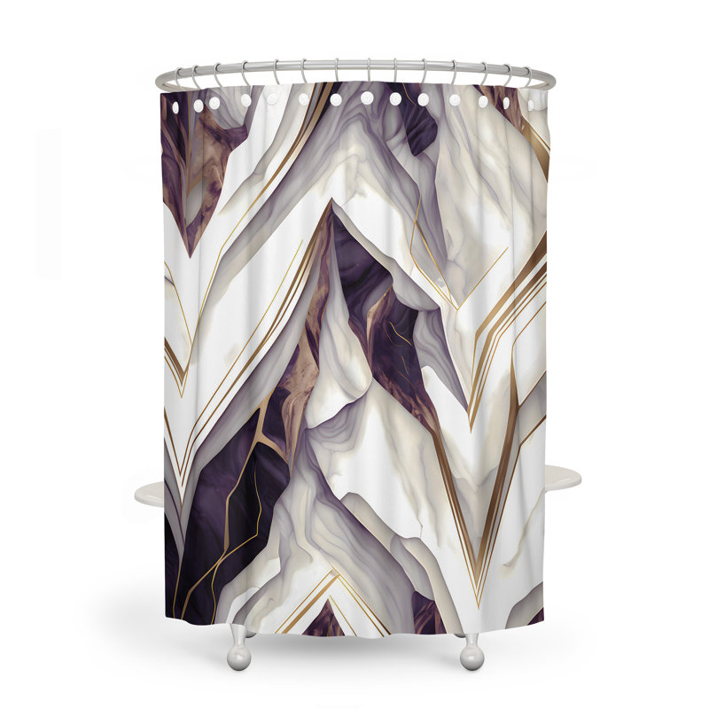 Dieter Floral Shower Curtain, 72" H x 70" W