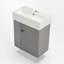 Ensemble de meuble-lavabo simple 21,6 po avec dessus en céramique Lorimar-2083493546-2088653087
