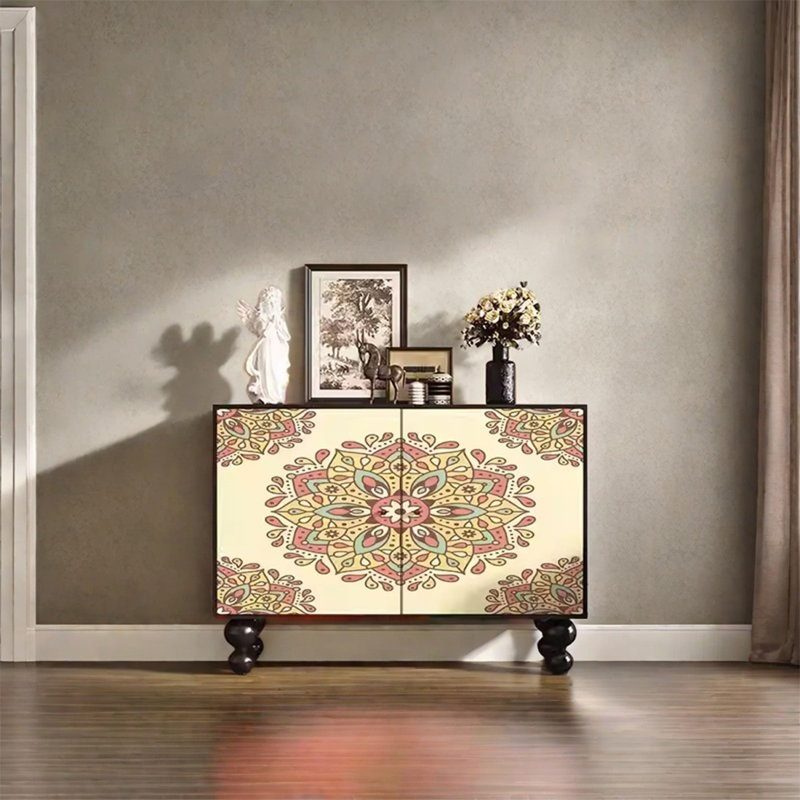 Solid Wood Storage Cabinet with Spacious Design
