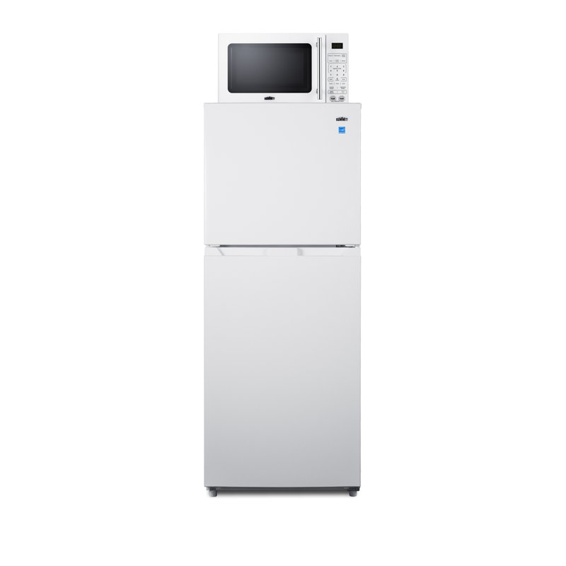 Summit Appliance Microwave/Refrigerator-Freezer Combination with Allocator, Right Handed