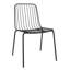44cm H Slat Back Side Chair in Black-895769113