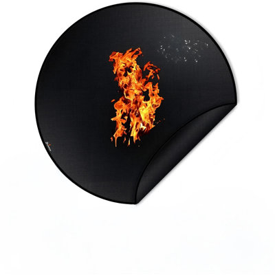 Tapis de foyer 39,5 pouces pour feu de camp Solo