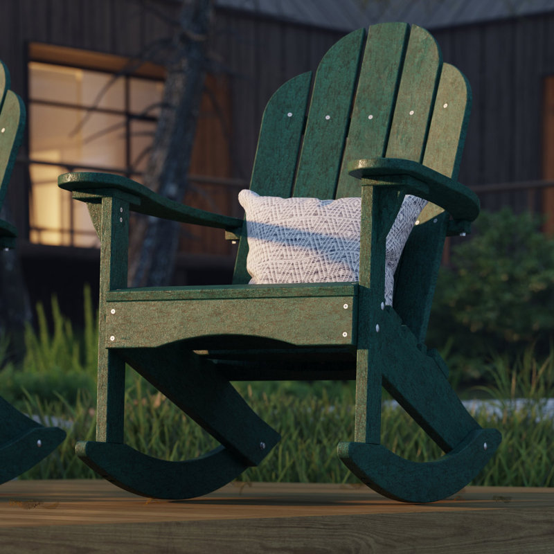 Chaise berçante classique Adirondack, Vert pelouse