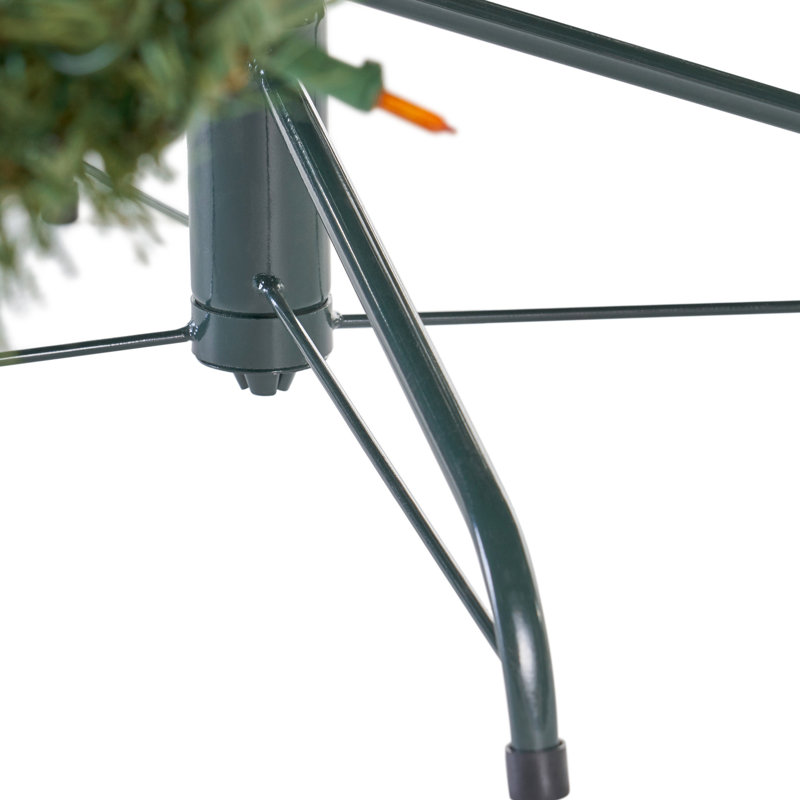 Arbre de Noël 7 pi avec support en fer stable de 500 po, H 48 po, assemblage requis x 84 po