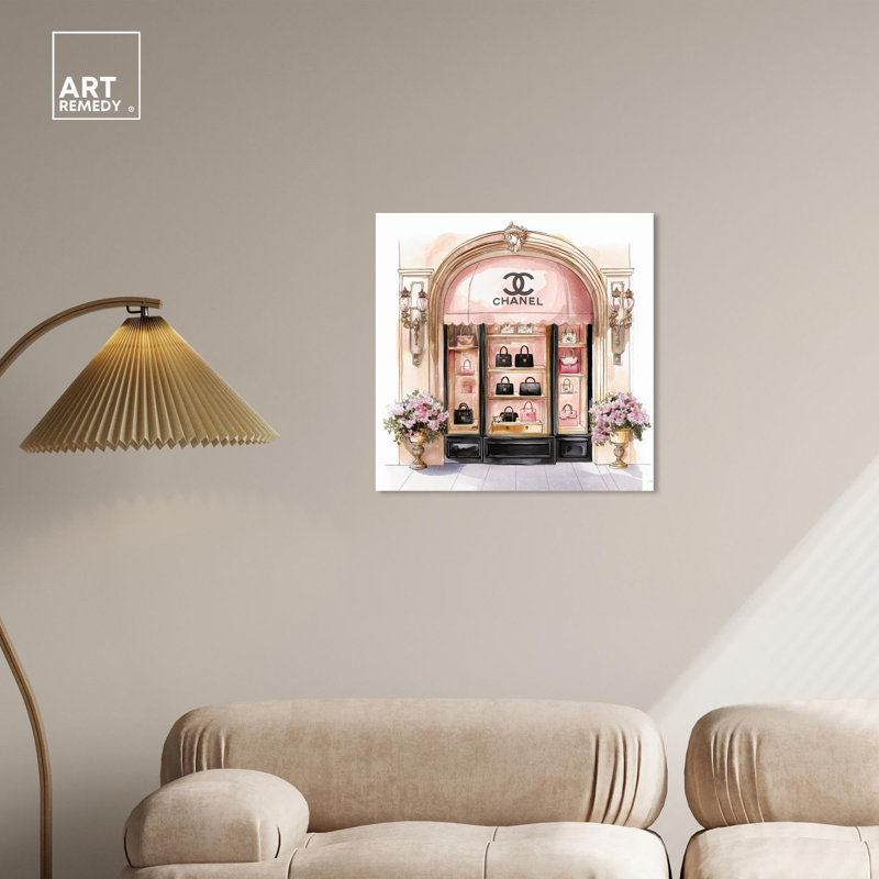 Art floral glamour par Art Remedy, Toile tendue, H 24 po x l 24 po