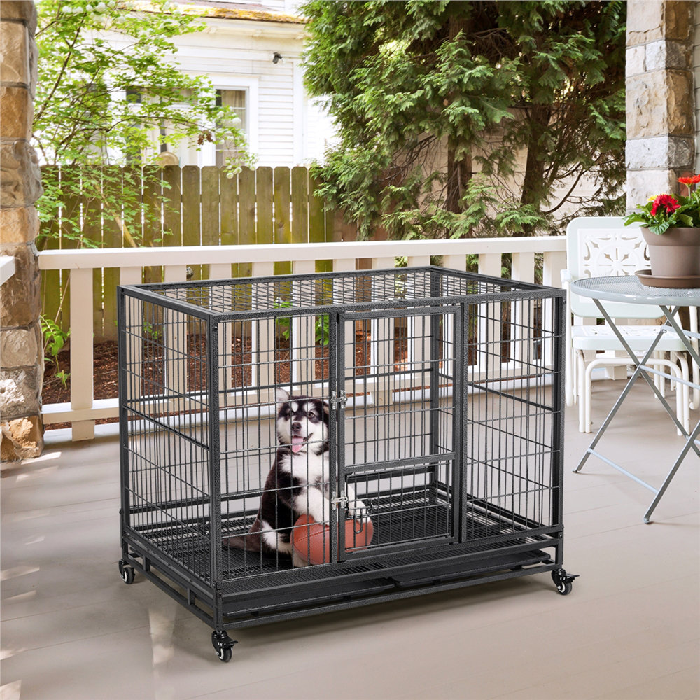 Selina 43'' Rolling Pet Crate Tucker Murphy Pet™
