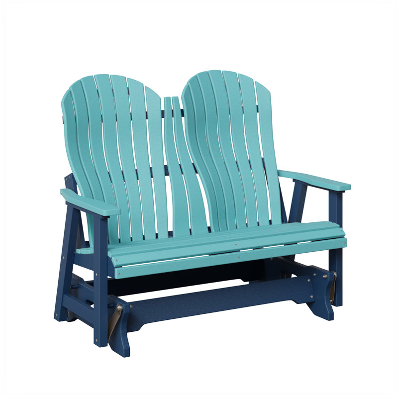 Contour Outdoor Glider, White, Pacific Blue