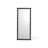 French retro solid wood full-length mirror with black frame-129942766