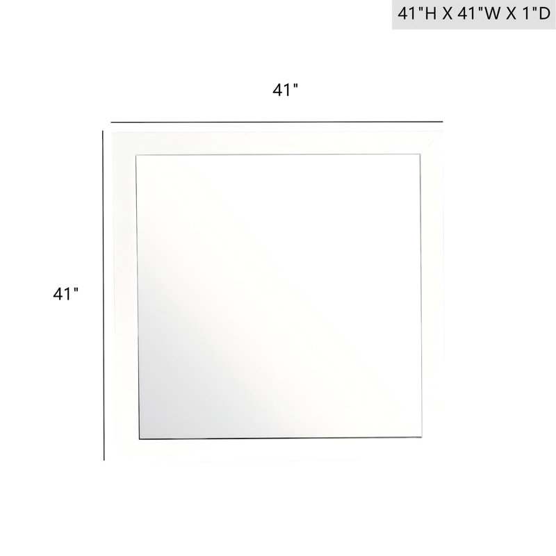 Miroir Burlington, blanc, Blanc