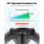 Ventilateur de plante, ventilateur de pince de culture sur pince rechargeable, port USB avec 9 vitesses et mode de circulation, contrôle intelligent, oscillation puissante, longue durée de fonctionnement pour le refroidissement de la culture hydroponique, noir, 1 paquet
