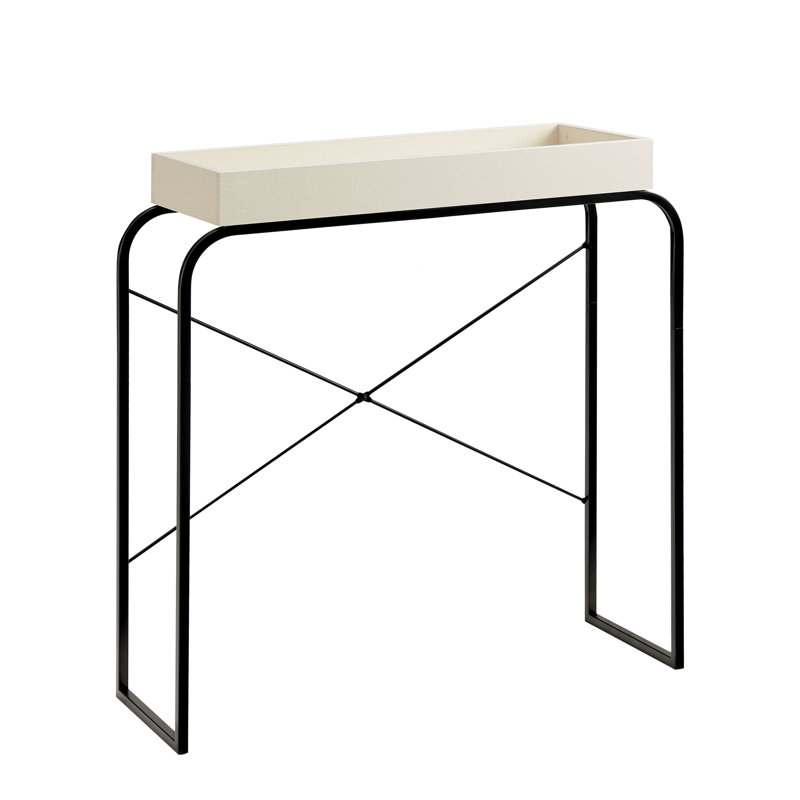 Ayberk 33.25'' Console Table, Cream Weave