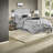 Piece Queen Polyester Bedding Sets, Pleated Tufted Modern Home