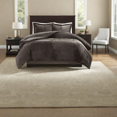 Luxurious Plush Polyester Bedding Sets, Cozy Modern Comforter For Home