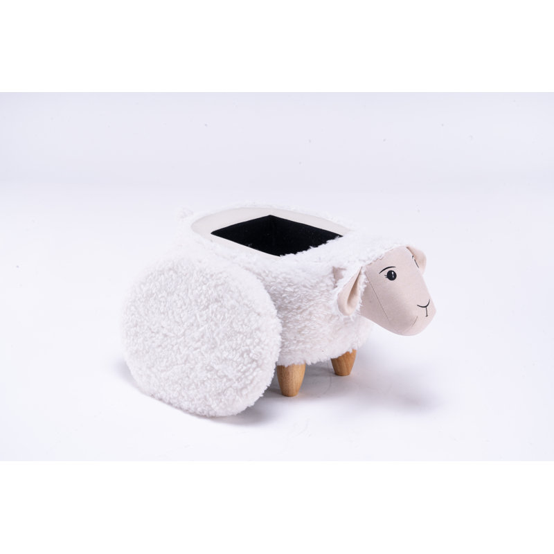 Bough 14.17" Wide Sheep Storage Ottoman