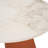 Merkel - Modern Ceramic + Leather End Table