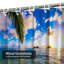 Magnifique rideau de douche Sunrise Hawaii Beach Sand Aloha avec 12 crochets-1512924211