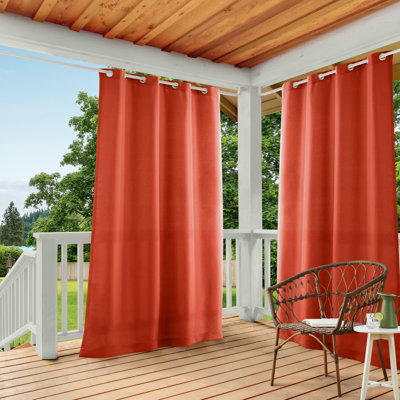 Ensemble de 2 rideaux à œillets TANTES ET CAMPAGNES Cabana pour intérieur et extérieur