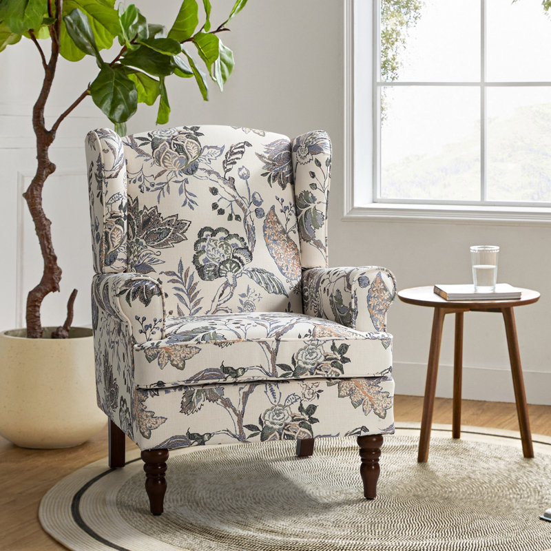 Upholstered Armchair, Green