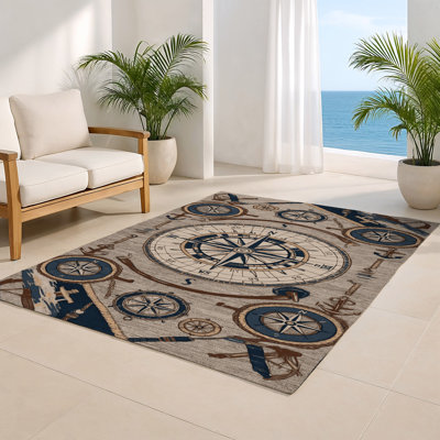 Tapis intérieur et extérieur gris Transport