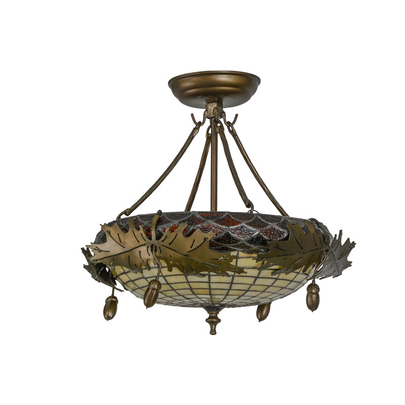 Glass Semi Flush Mount