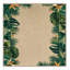  Tapis bord de mer lavable à bordure tropicale-2104336359