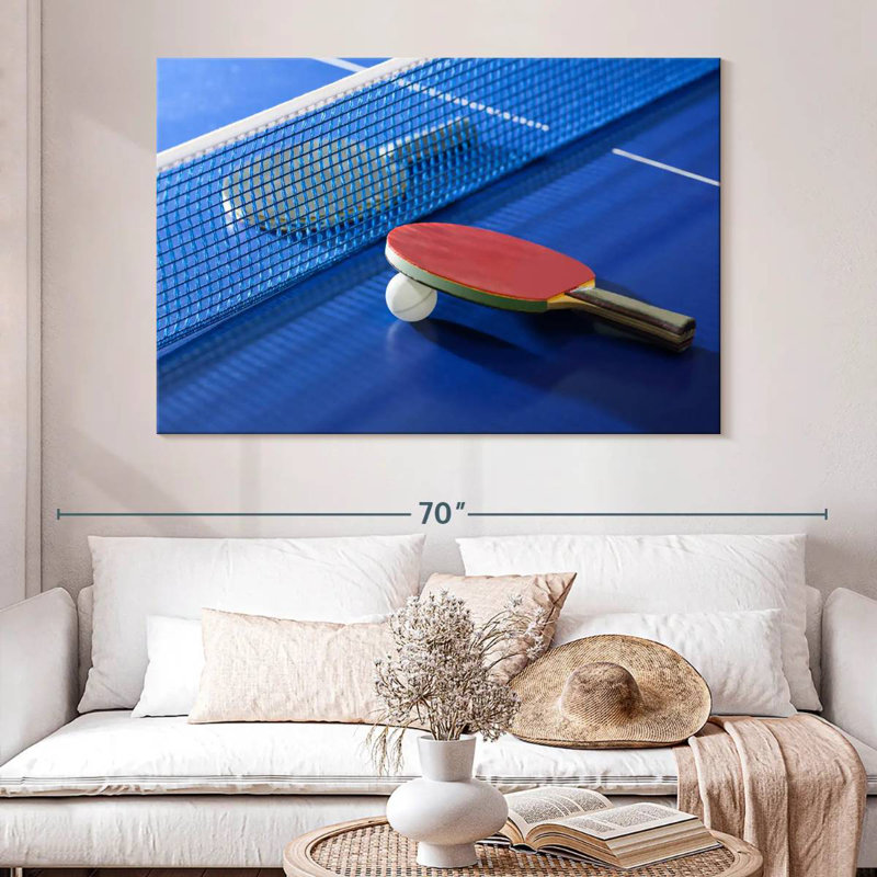 Sireci Blue Table Tennis, 34" H x 51" W
