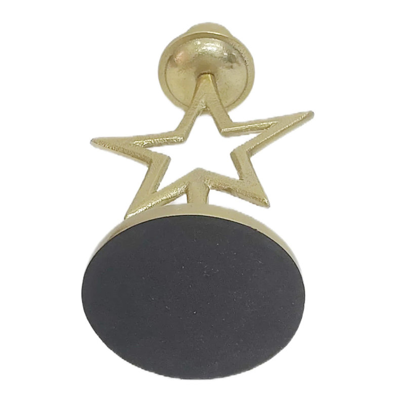Sagebrook Home 9X5" Star Taper Holder, Gold