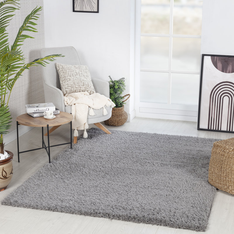 Round Arold Solid Colour Area Rug, Rectangle 160 x 213cm