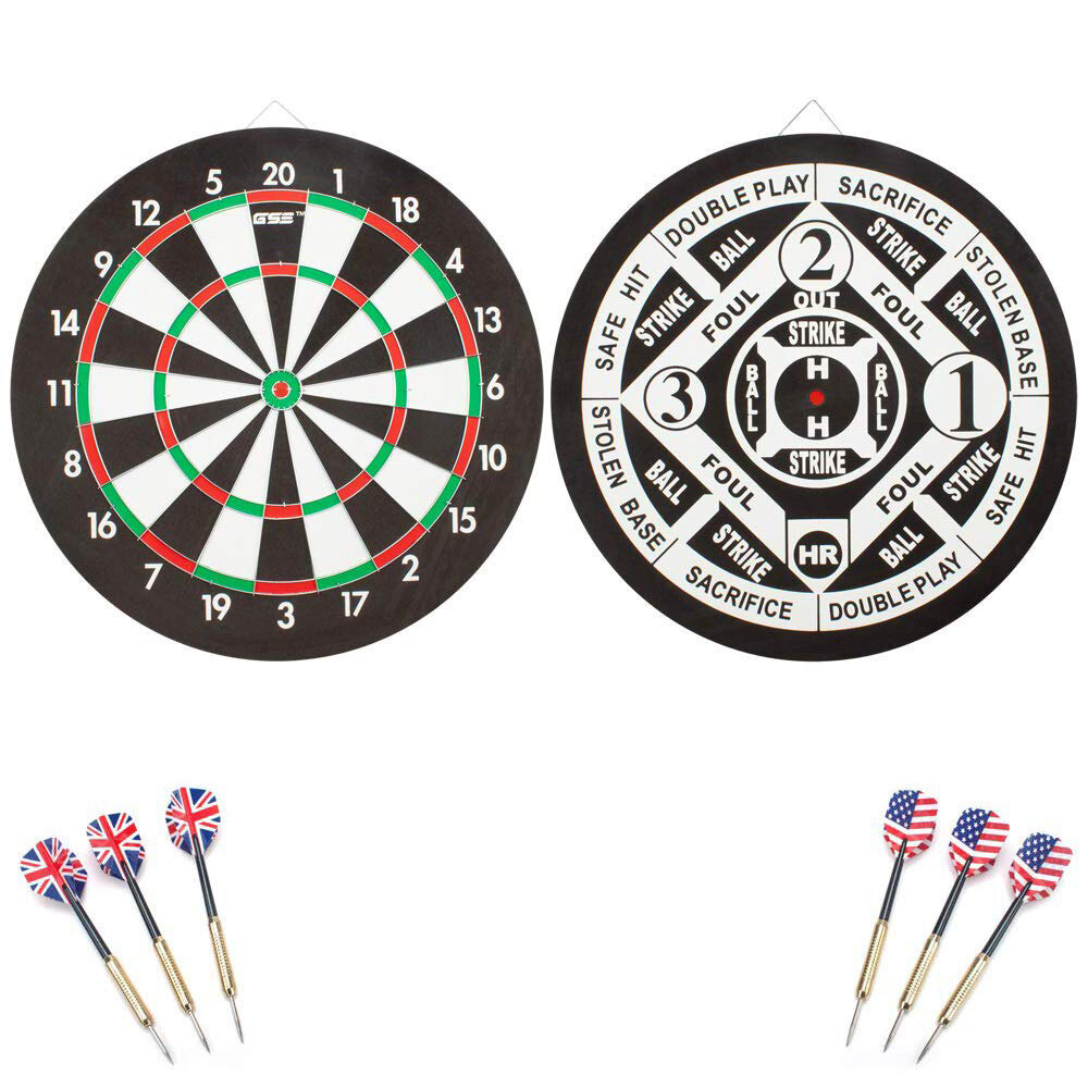 GSE Games & Sports Expert 18-Inch Baseball Dartboard with Darts