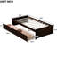 , Lit simple, Tiroirs, Bois d'hévéa, Essence de conception minimaliste, Tiroir peu encombrant, Plateforme de lit de soutien solide de style moderne 2, Tiroirs avec roulettes, Aménagement de chambre à coucher-1410840339