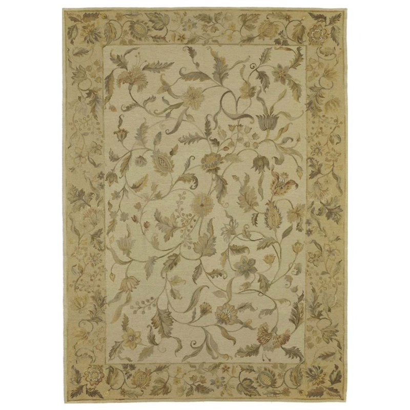 ASRS60890CRBE Hand Knotted Wool Area Rug, Rectangle 8' x 10'