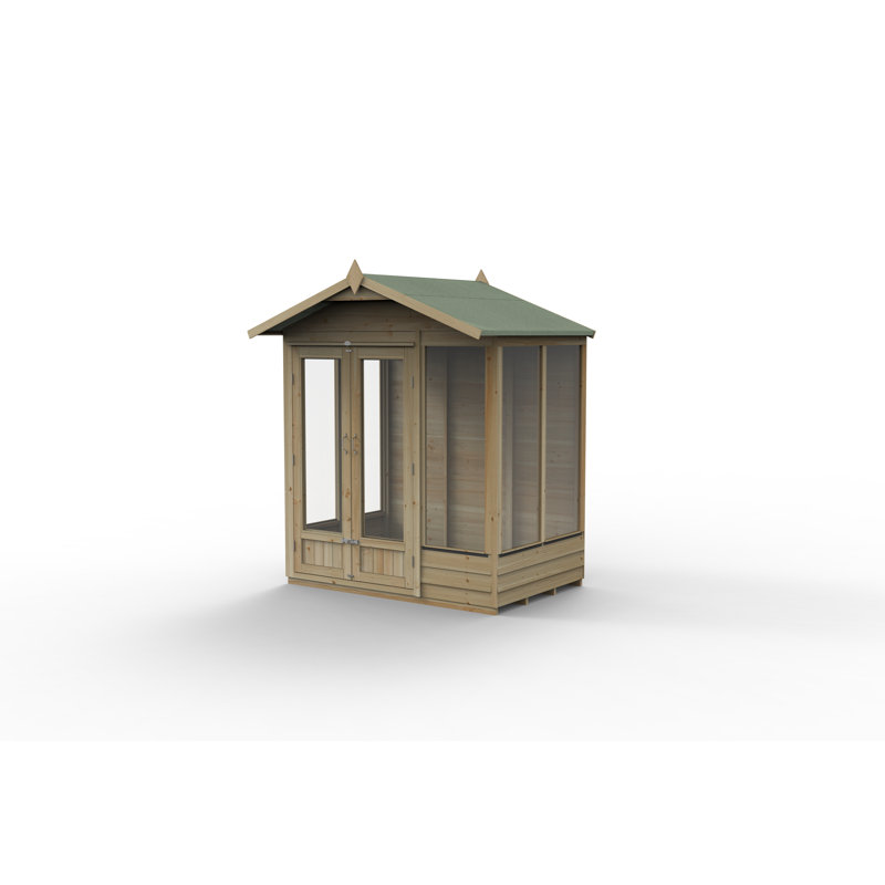 4LIFE Apex Summerhouse 6x4 - Double Door - 5 Window, No