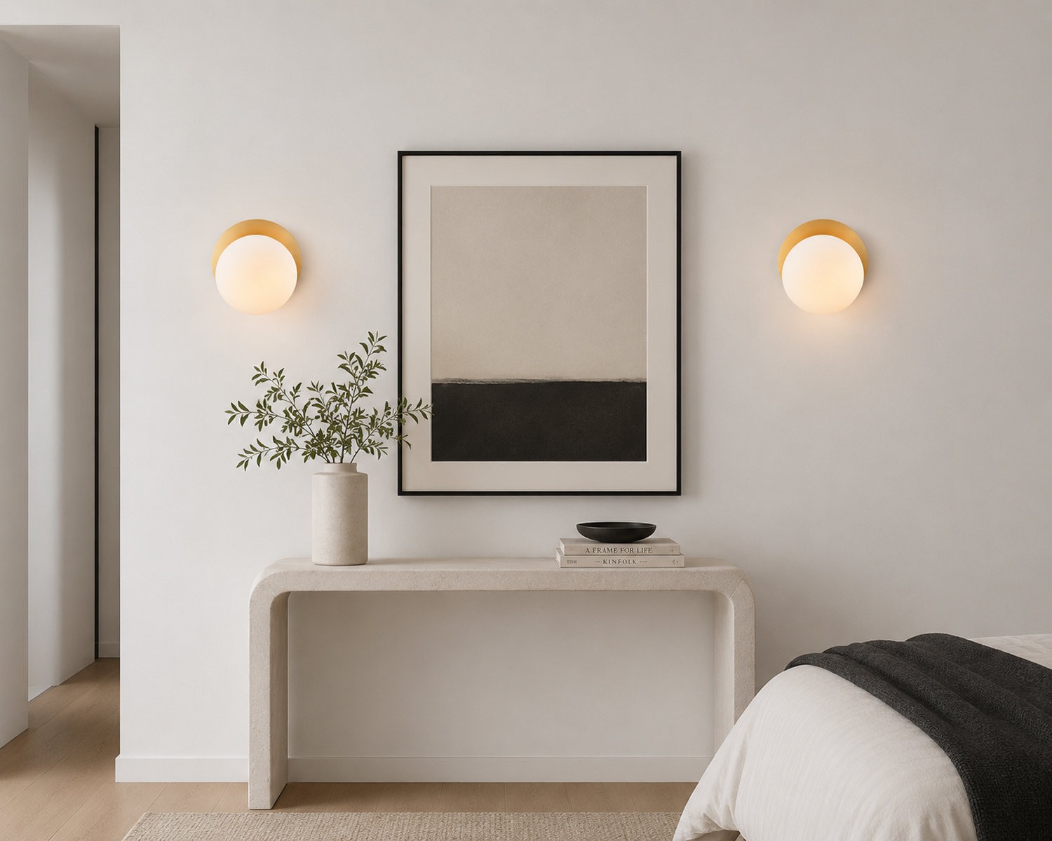 Drake Steel Flush Mounted Sconce