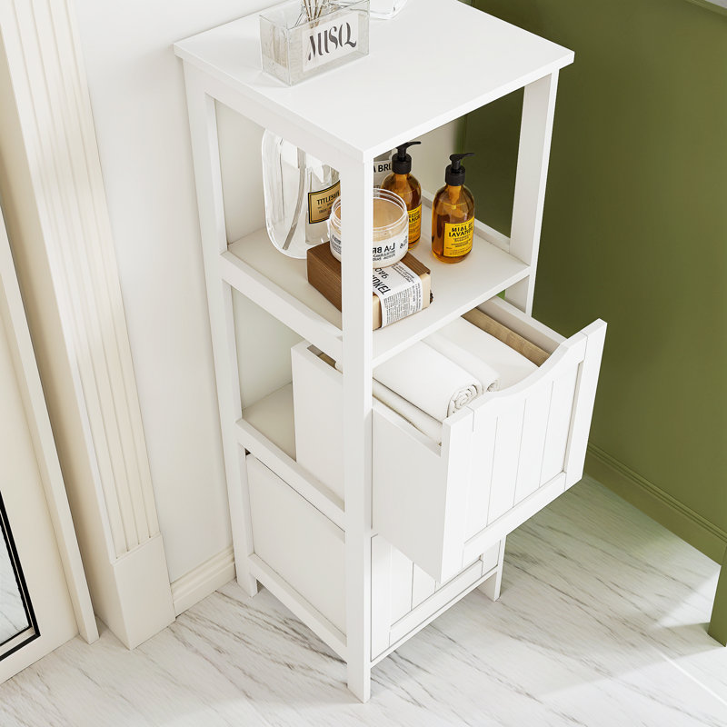 Piuesh Bathroom Cabinet, White