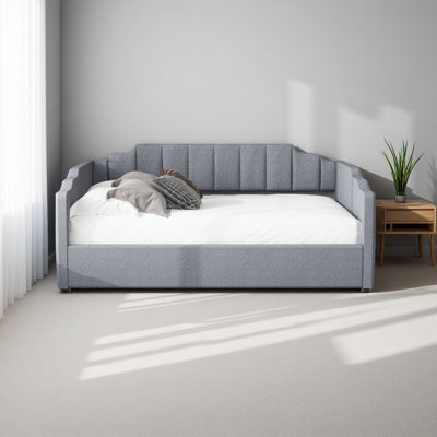 Upholstered Daybed With Underneath Storage,Full Size